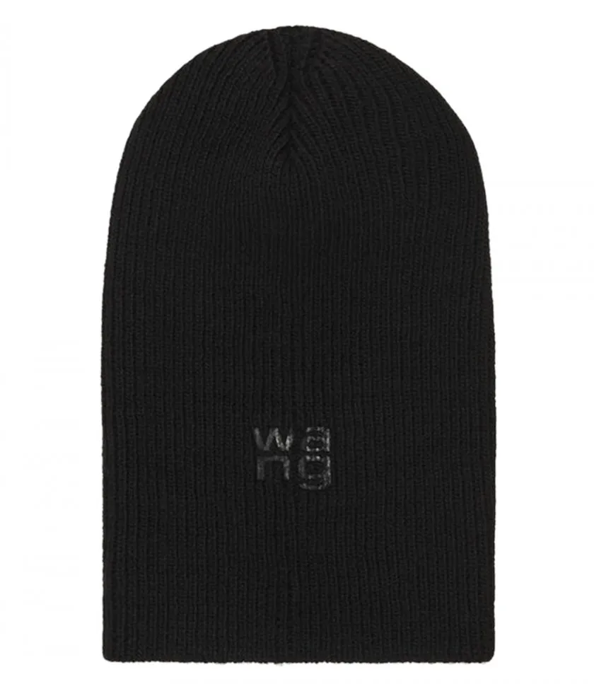 ALEXANDERWANG.TLOGO BALACLAVA IN COMPACT DEBOSS