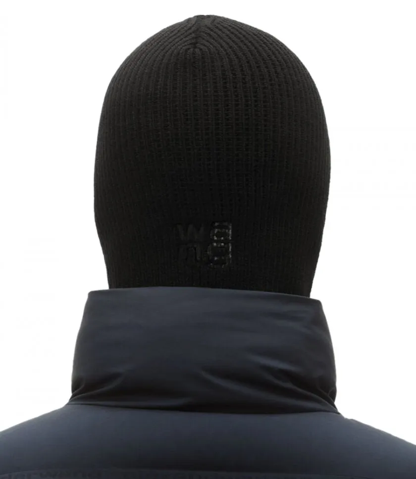 ALEXANDERWANG.TLOGO BALACLAVA IN COMPACT DEBOSS