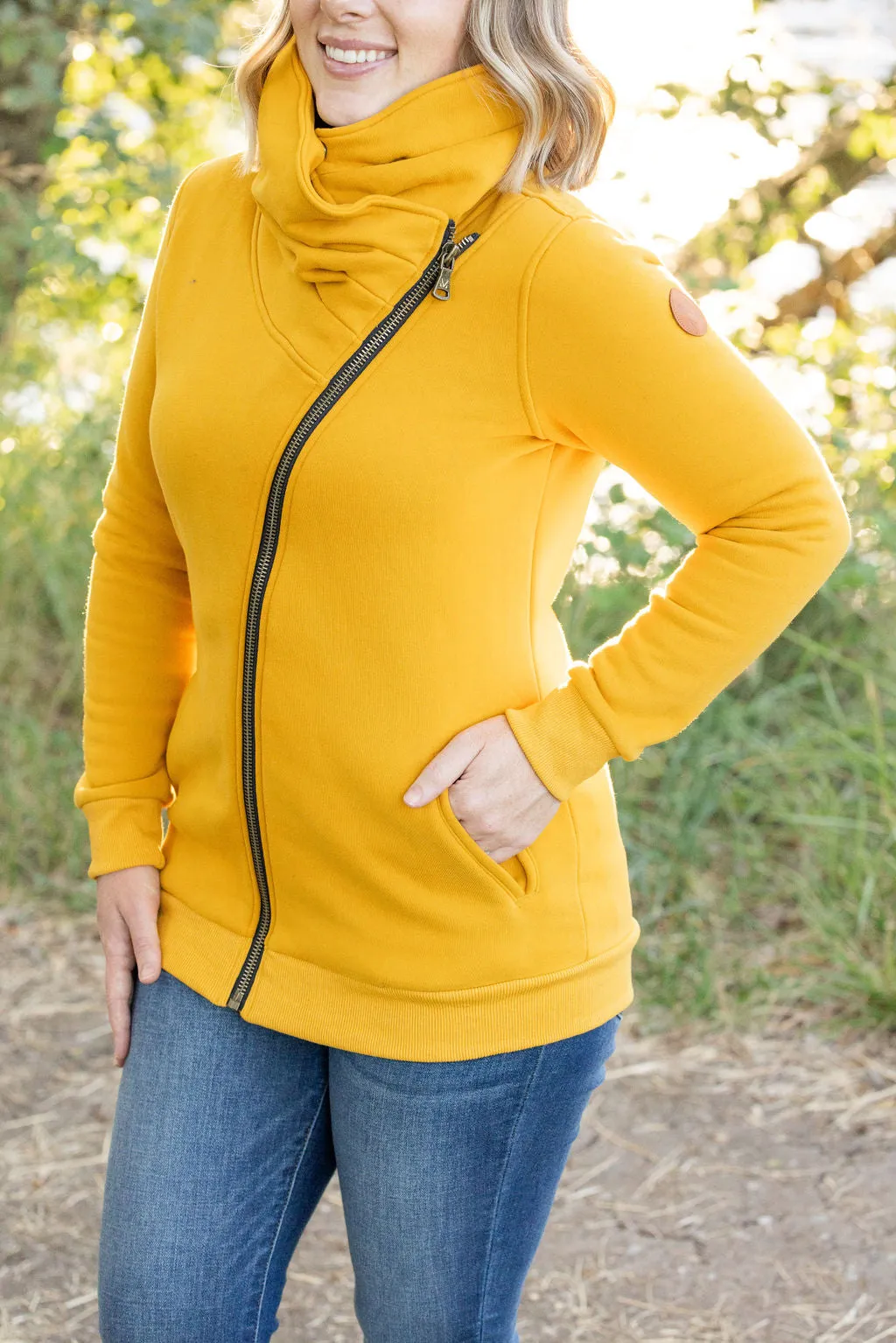 Quinn ZipUp Cowl - Mustard