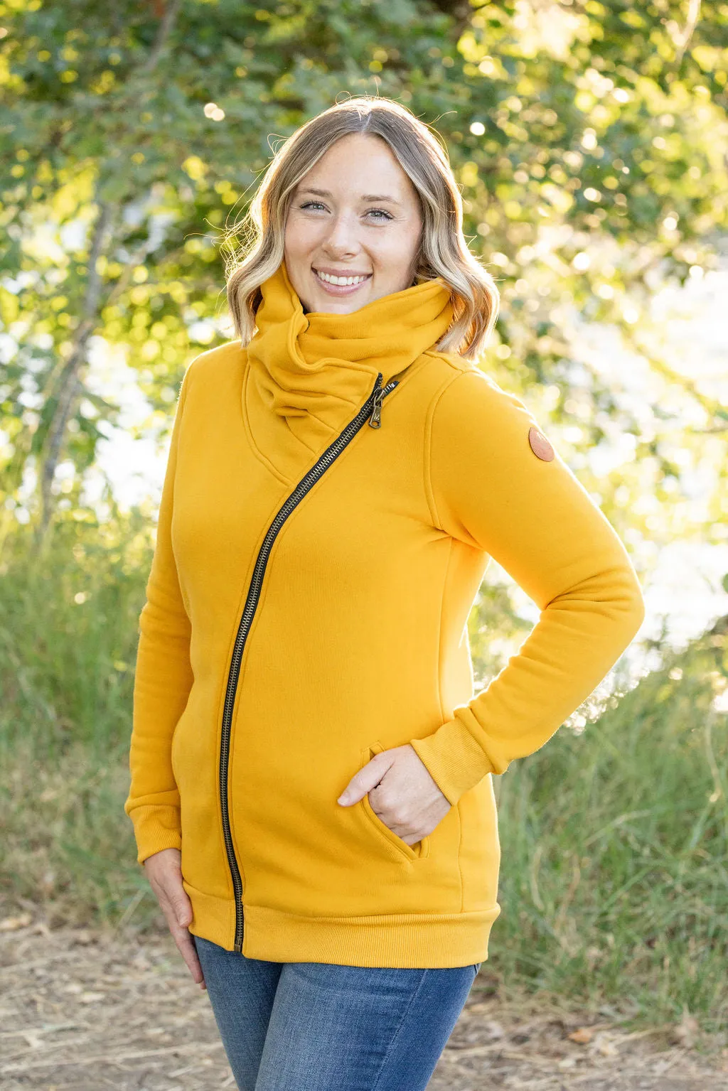 Quinn ZipUp Cowl - Mustard