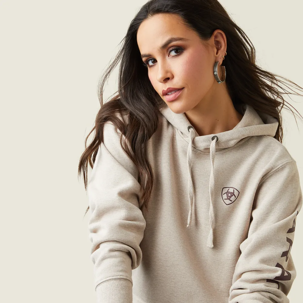 Versatile Ariat Womens Logo Hoodie | Outerwear | Tan