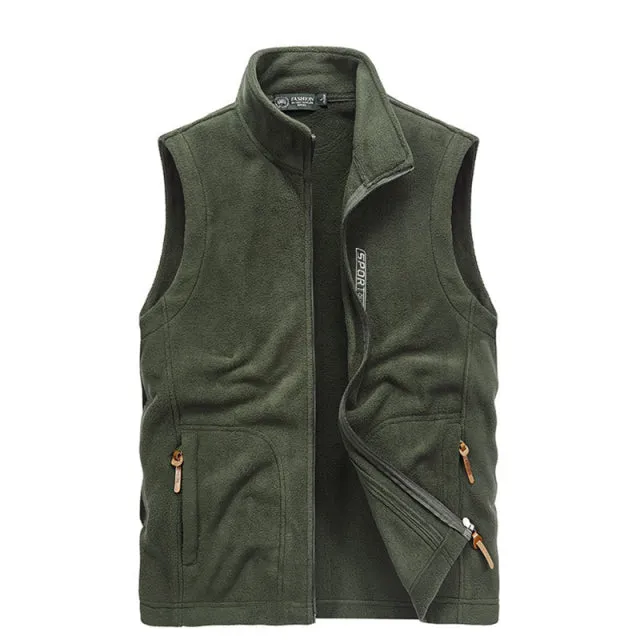 Xituodai Men Fleece Spring Jacket 2022 New Windproof Casual Warm Vest Coat Men Large Size Clothing S-5XL Fashion Winter Vest Men