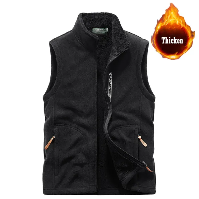 Xituodai Men Fleece Spring Jacket 2022 New Windproof Casual Warm Vest Coat Men Large Size Clothing S-5XL Fashion Winter Vest Men